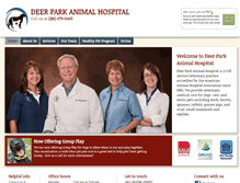 Tablet Screenshot of deerparkvets.com